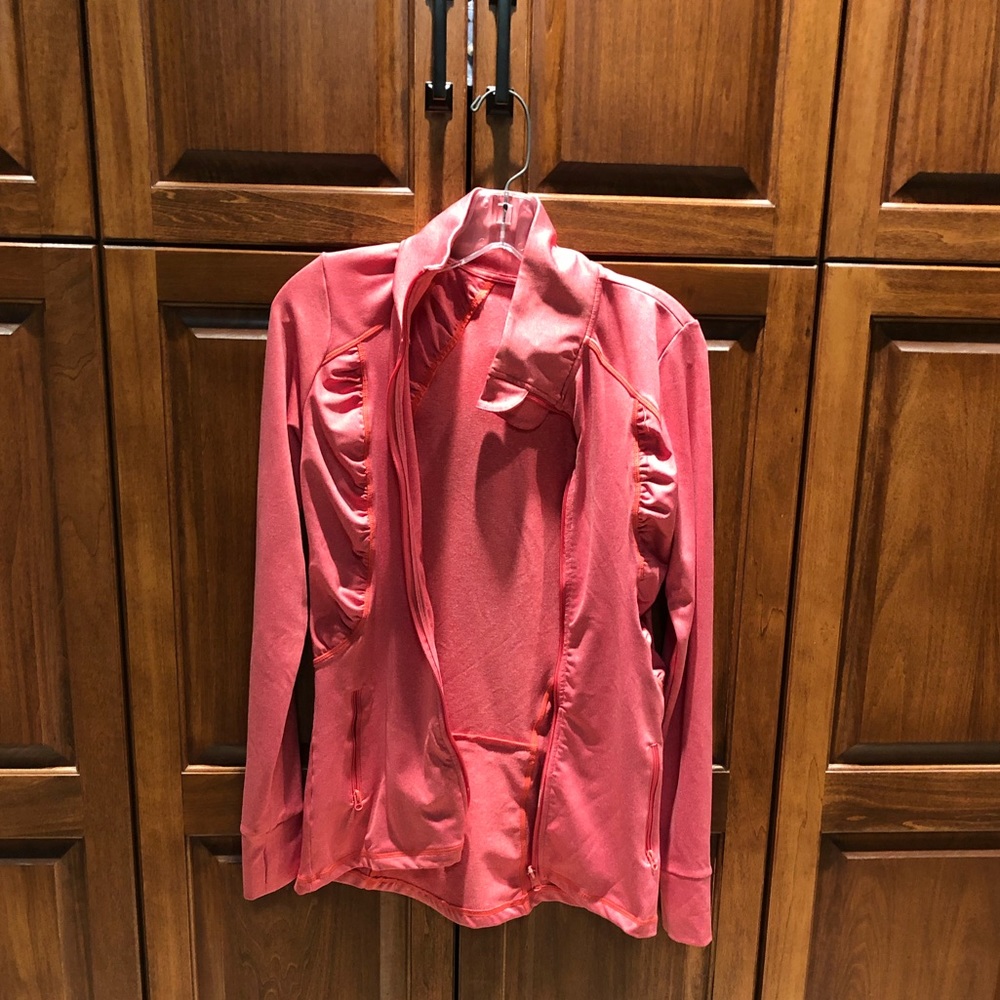 Pink yoga jacket